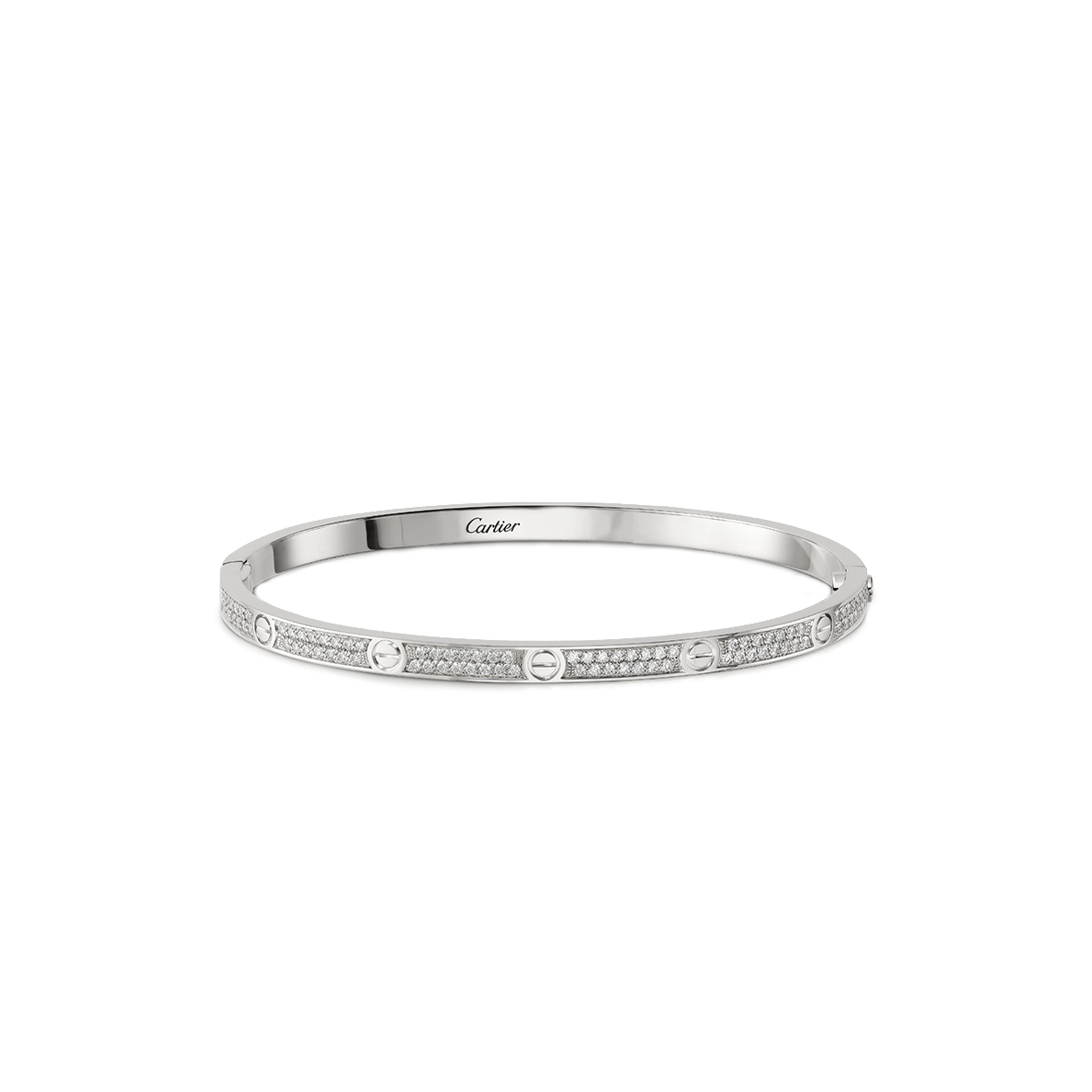 Ca*t*er  love bracelet, small model, paved n6710817